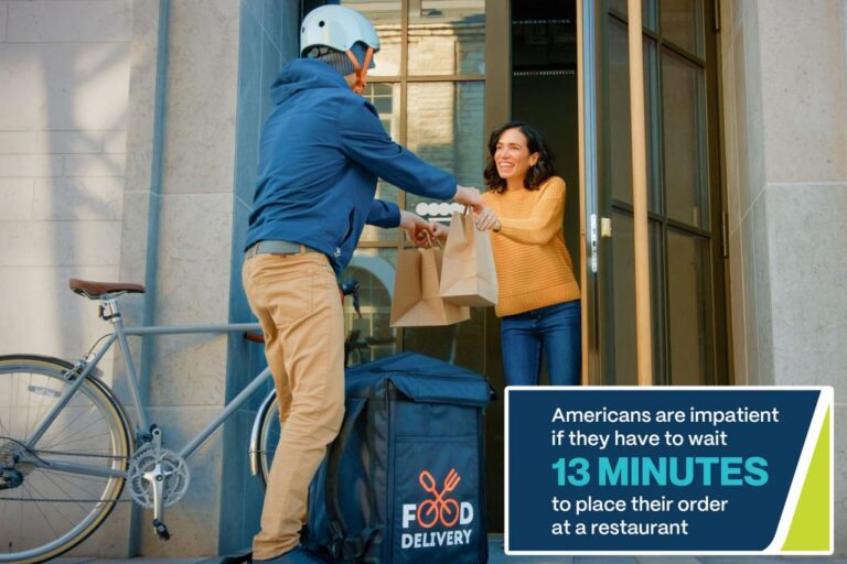 How long should the food delivery take?


